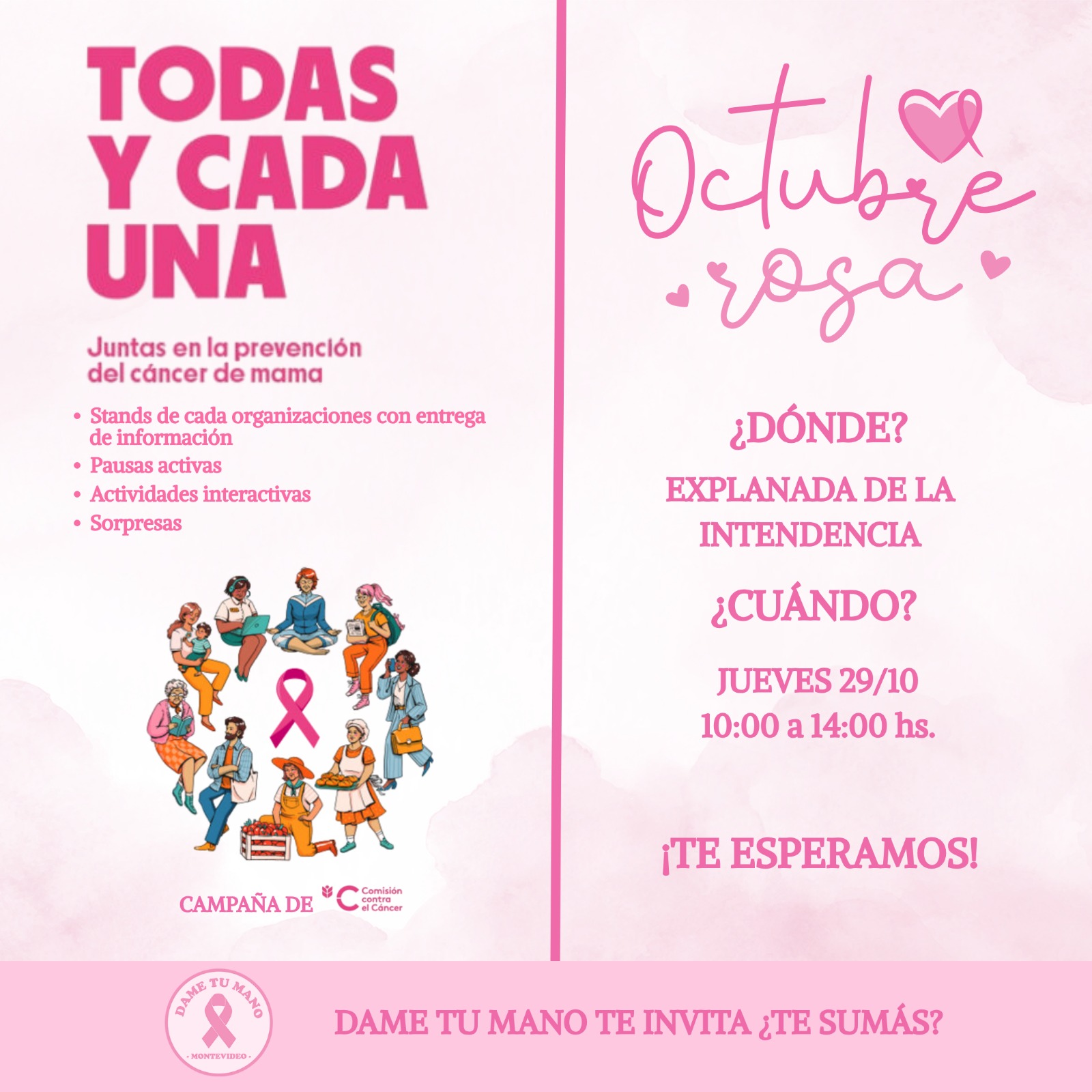 Actividad Todas y cada una, juntas en la prevención del cáncer de mama